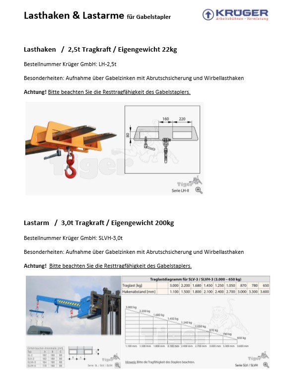 Lasthaken Gabelstapler